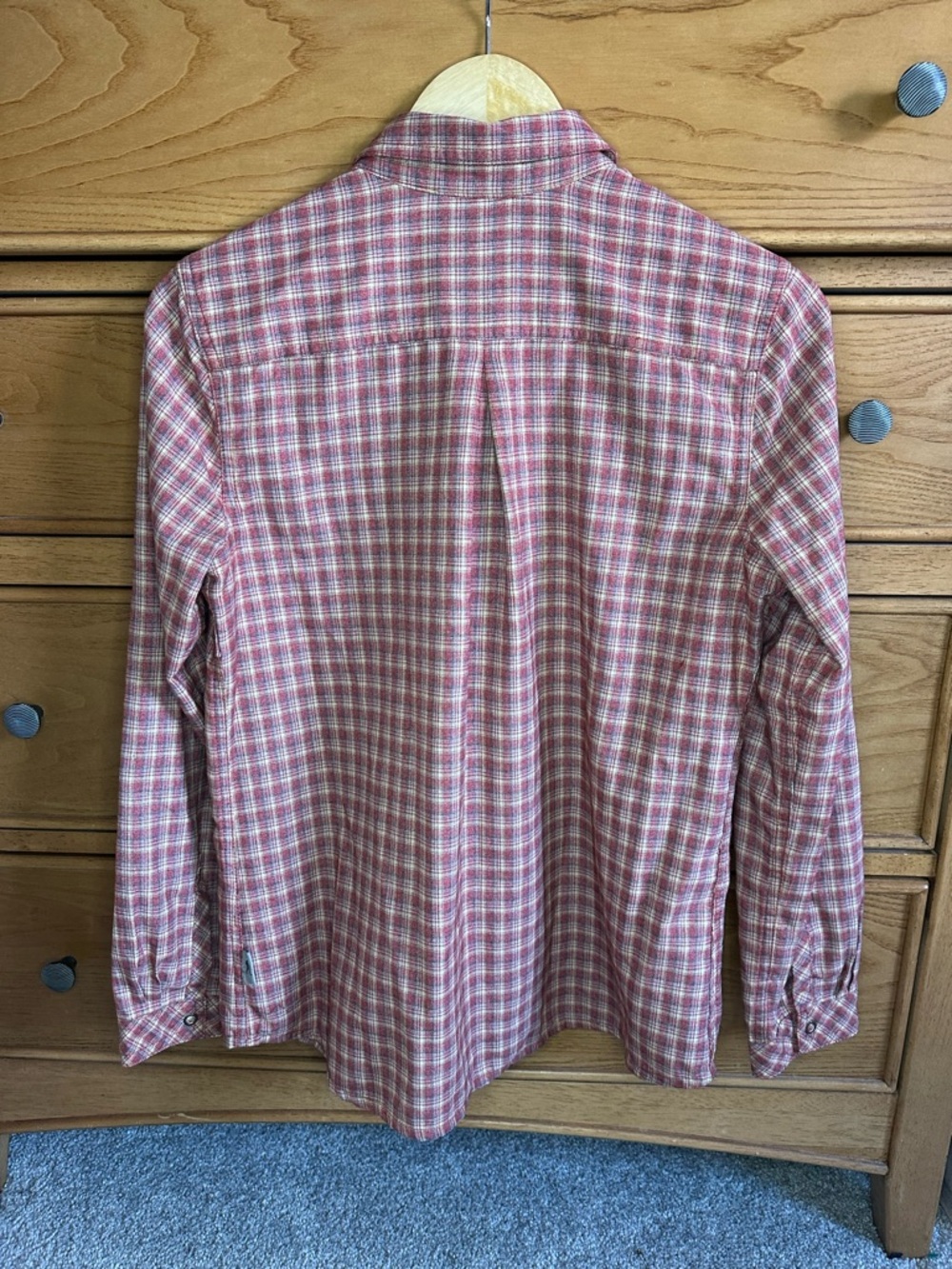 Royal Robbins Flannel Long Sleeve Plaid Snap Button Front Shirt Womens M Outdoor - Picture 2 of 10